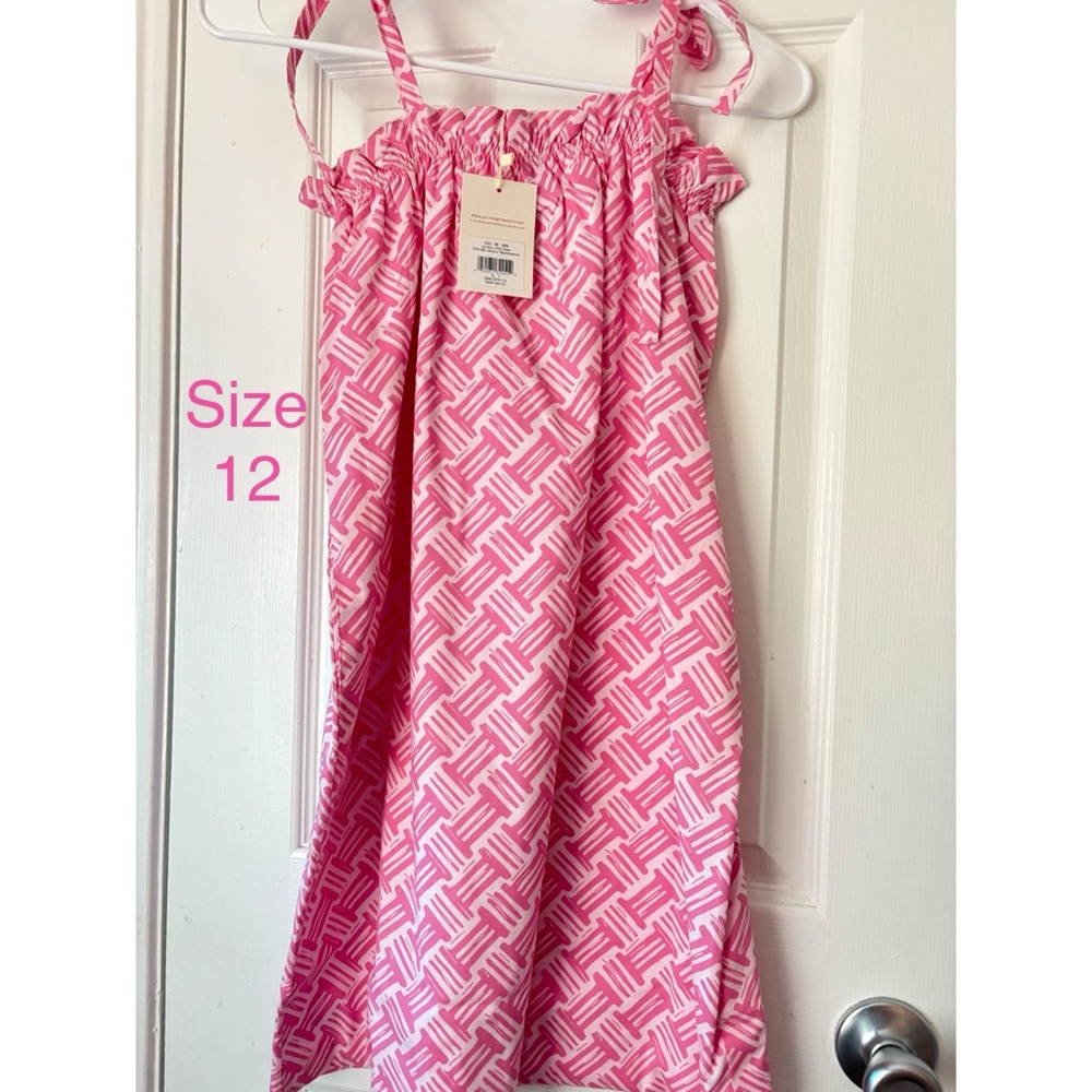 The Beaufort Bonnet Company Pink Geometric Girls' Dress